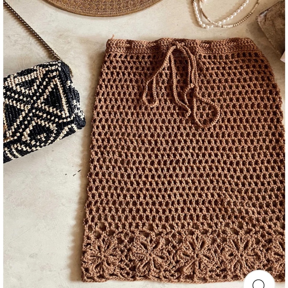 Carried Away Cafe Crochet Skirt